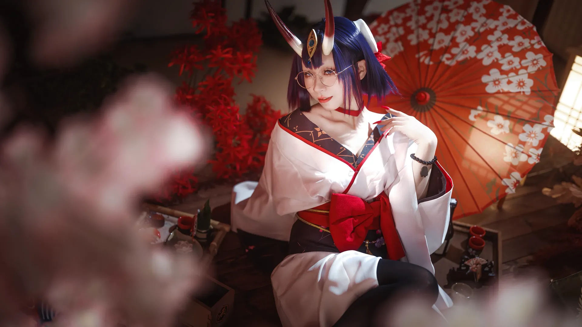 和风, fgo, 全屏封神挑战, 酒吞童子cos, 过膝黑丝 - 第2张