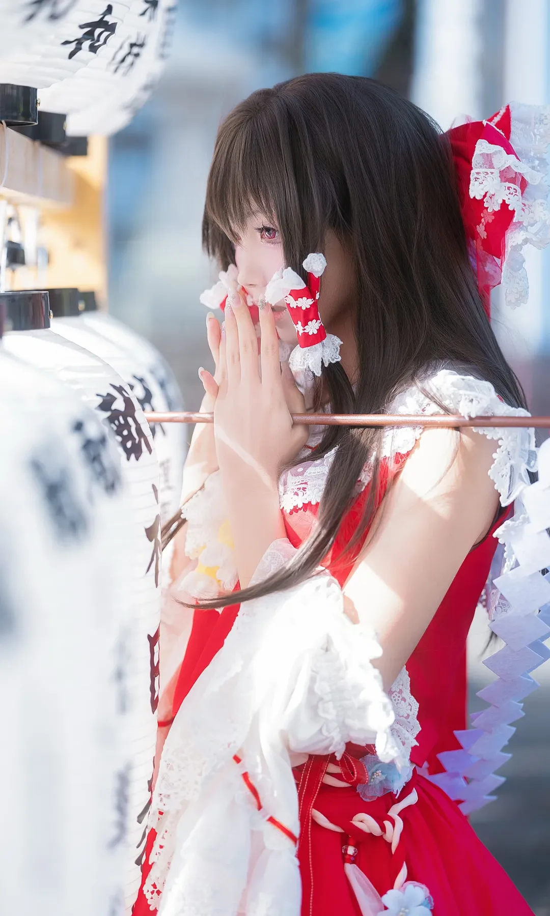 博丽灵梦cos, 东方project, 神社摄影, 和风巫女, 熊野本宫大社 - 第2张