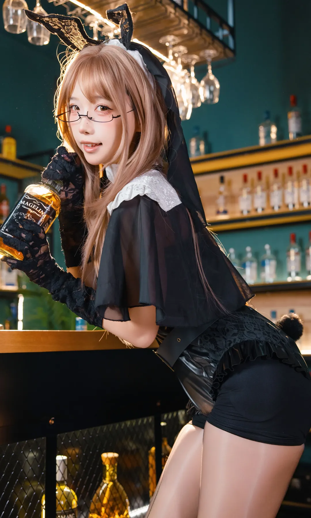 cosplay, 兔女郎, 酒吧写真, 眼镜娘, 黑丝御姐 - 第5张