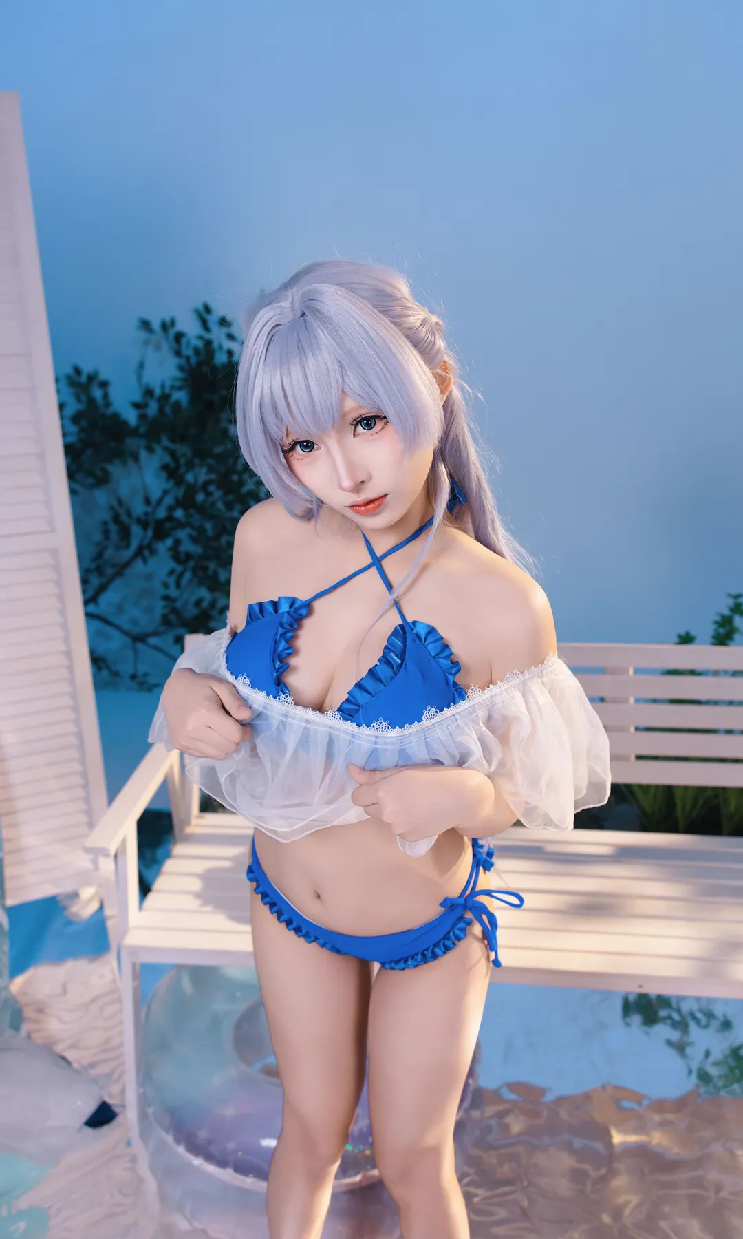 二次元摄影, 碧蓝航线cos, 水边写真, 泳装人像, 日系清新 - 第10张