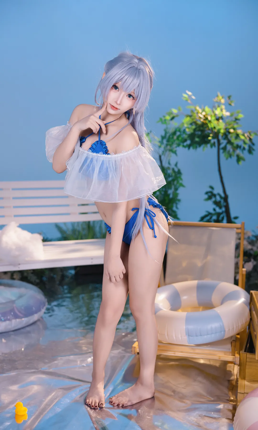 二次元摄影, 碧蓝航线cos, 水边写真, 泳装人像, 日系清新 - 第11张