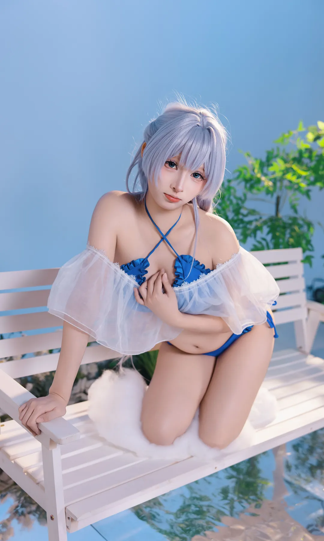 二次元摄影, 碧蓝航线cos, 水边写真, 泳装人像, 日系清新 - 第5张