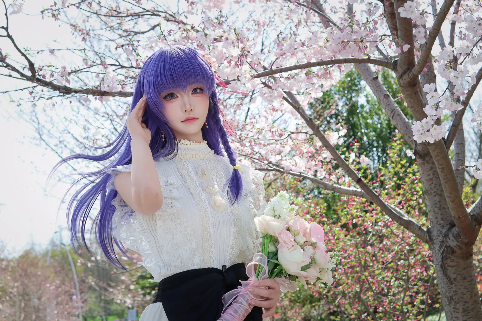 二次元, Fate, 間桐櫻cos, cosplay攝影, 春日櫻花