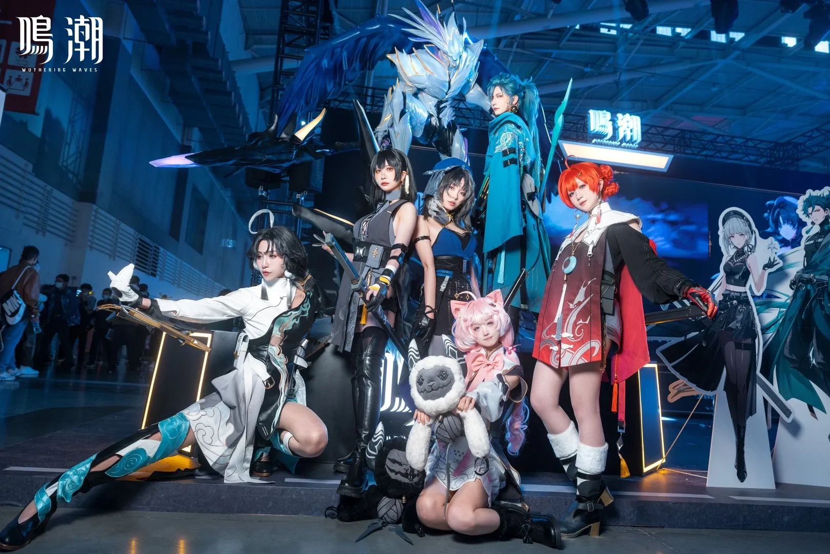 鳴潮, アニメイベントのコスプレ, 黒ストッキングとロングブーツ, 女漂泊者 コスプレ, 台北ゲームショウ - 9枚目