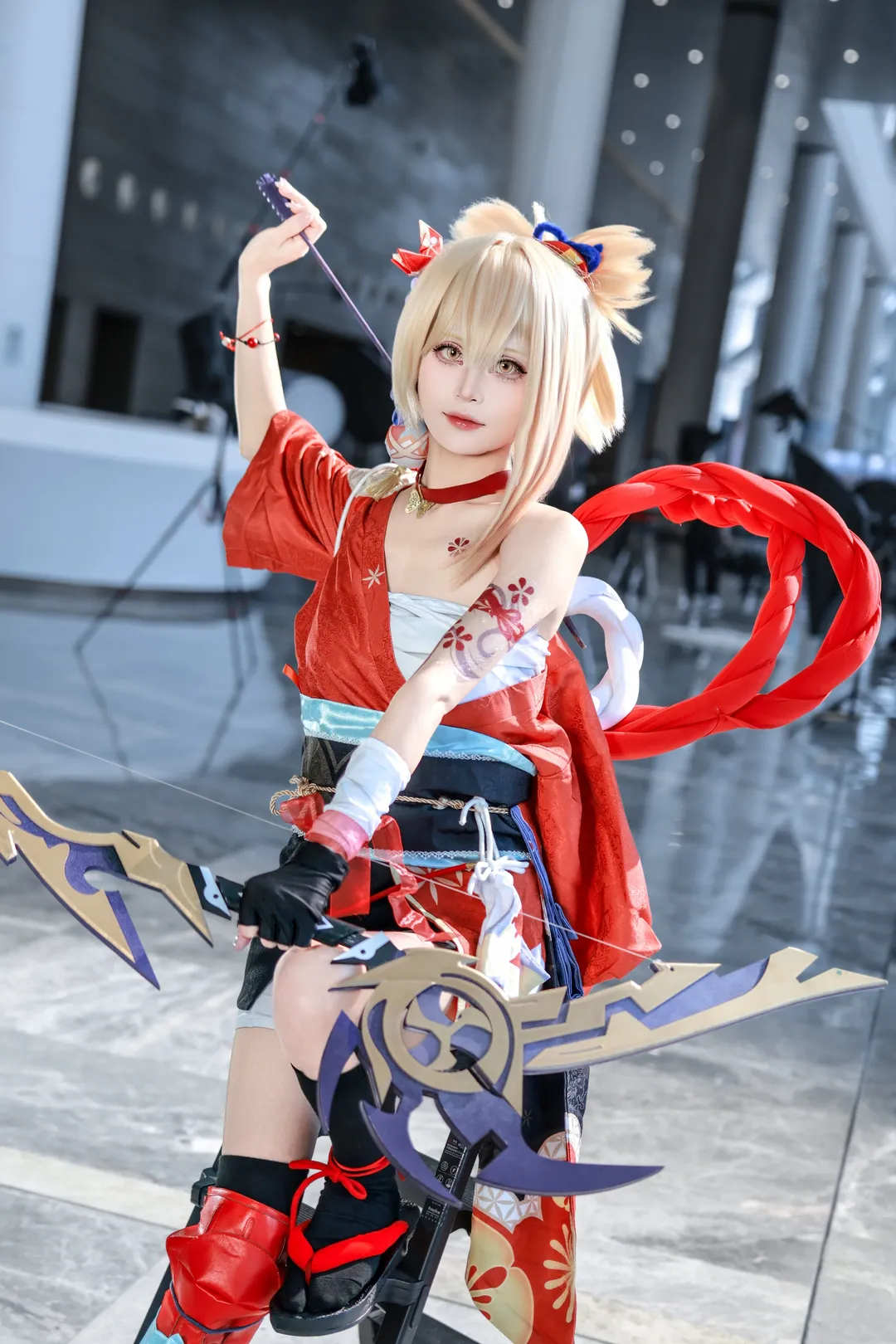 原神, イベント写真, 宵宮コスプレ, 弓矢の小道具, 和風 - 2枚目