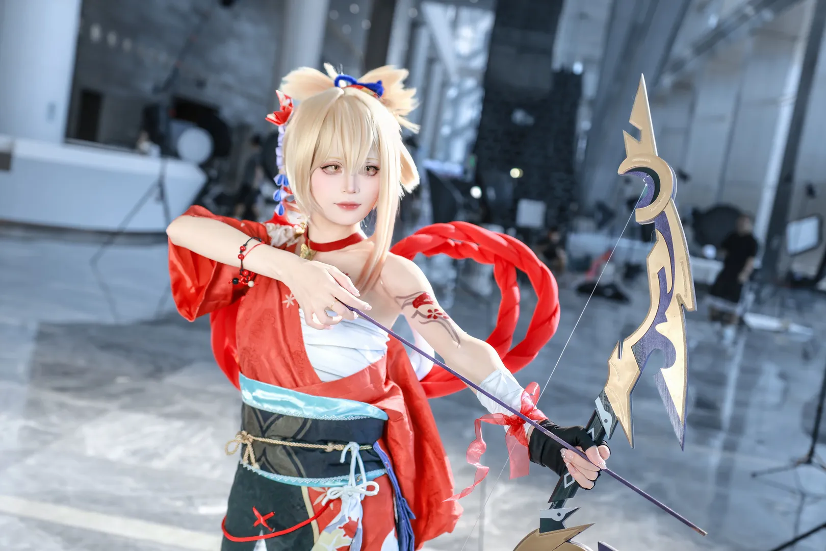 原神, イベント写真, 宵宮コスプレ, 弓矢の小道具, 和風 - 3枚目