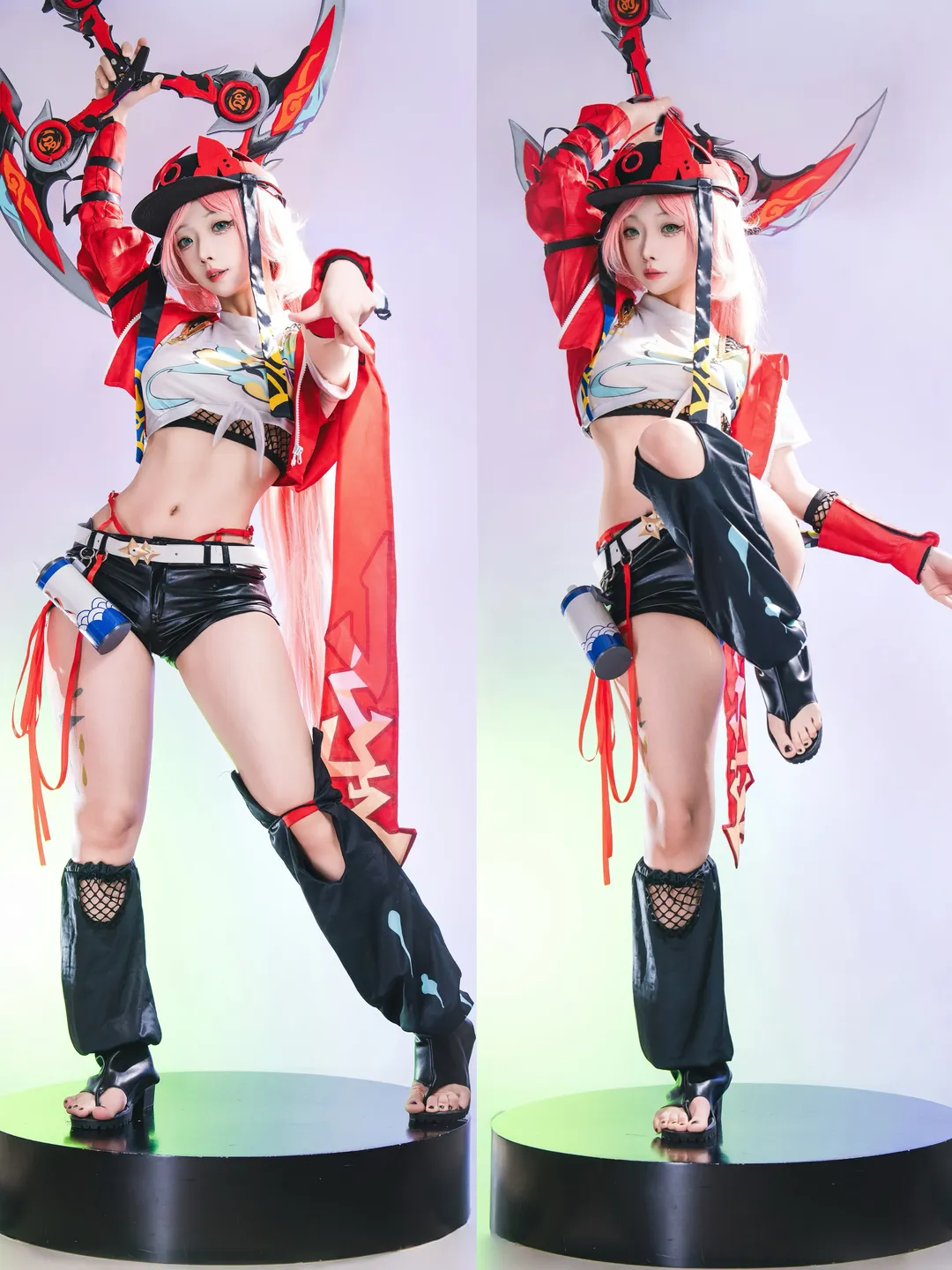 崩坏星穹铁道, cosplay穿搭, 乱破cos, 渔网袜cos, 大武器 - 第1张