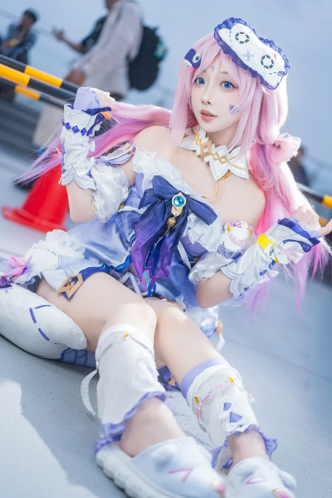 原神, シトラリ コスプレ, 屋外撮影, ピンク髪コスプレ, コミックマーケット108 - 3枚目