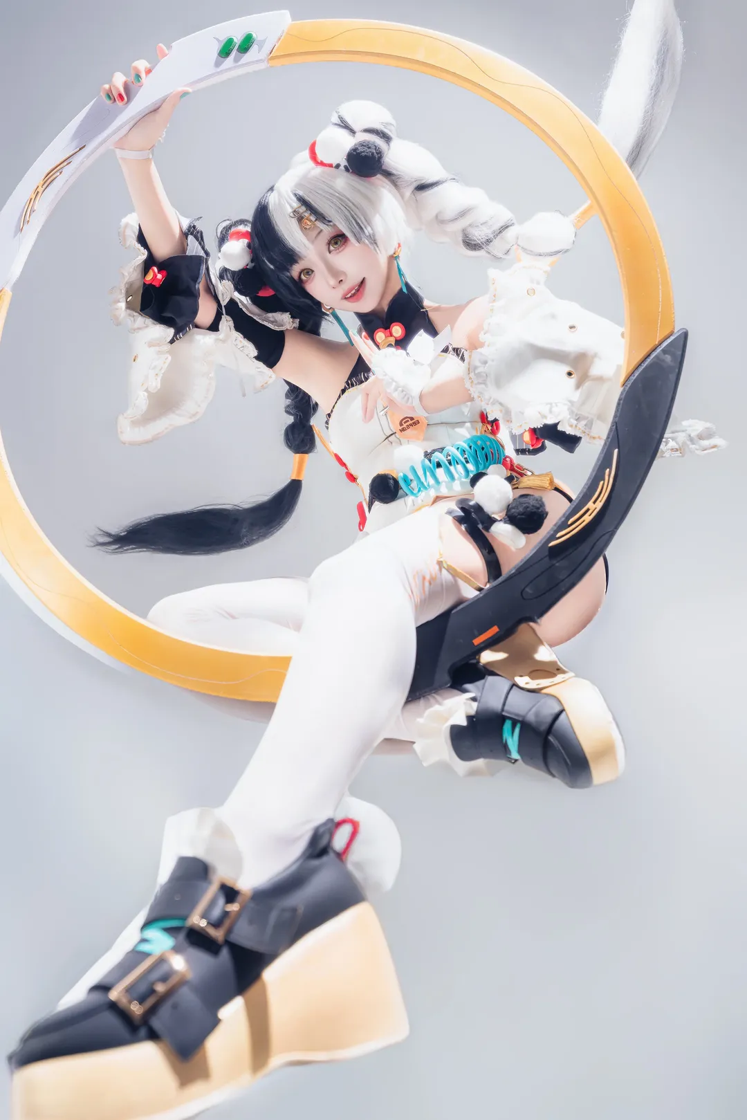绝区零, 白棚拍摄, cosplay, 白丝, 琉音cos - 第1张