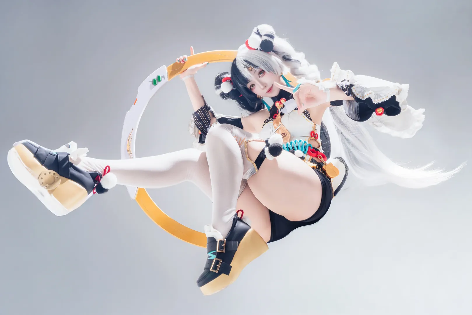 绝区零, 白棚拍摄, cosplay, 白丝, 琉音cos - 第2张