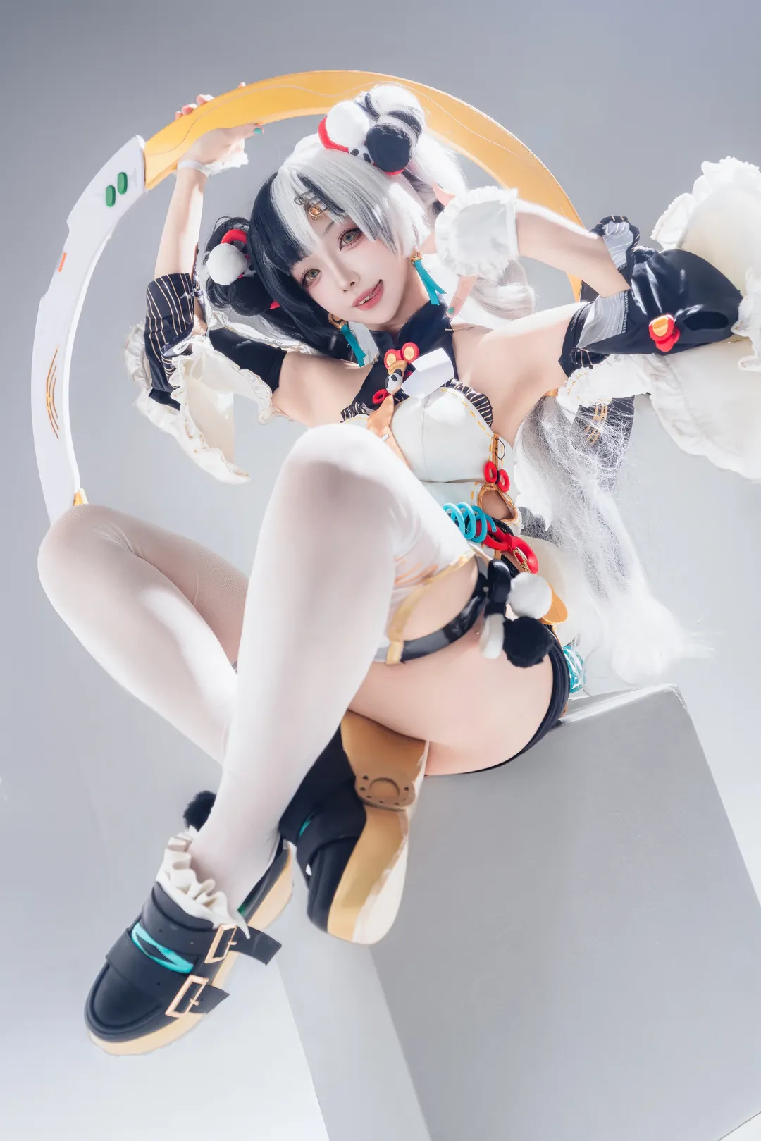 绝区零, 白棚拍摄, cosplay, 白丝, 琉音cos - 第6张