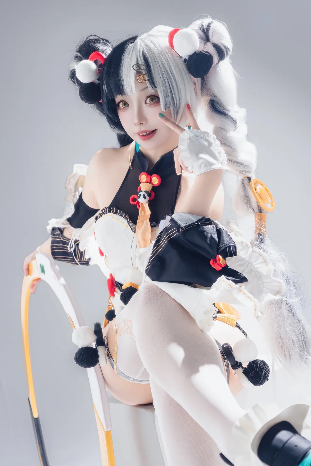 绝区零, 白棚拍摄, cosplay, 白丝, 琉音cos - 第7张