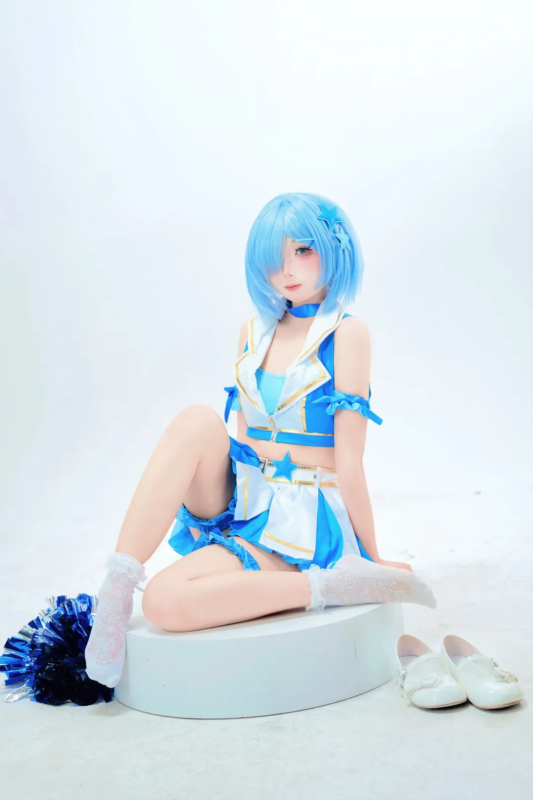 cosplay, 从零开始的异世界生活, 蕾姆cos, 白丝, 萌妹子