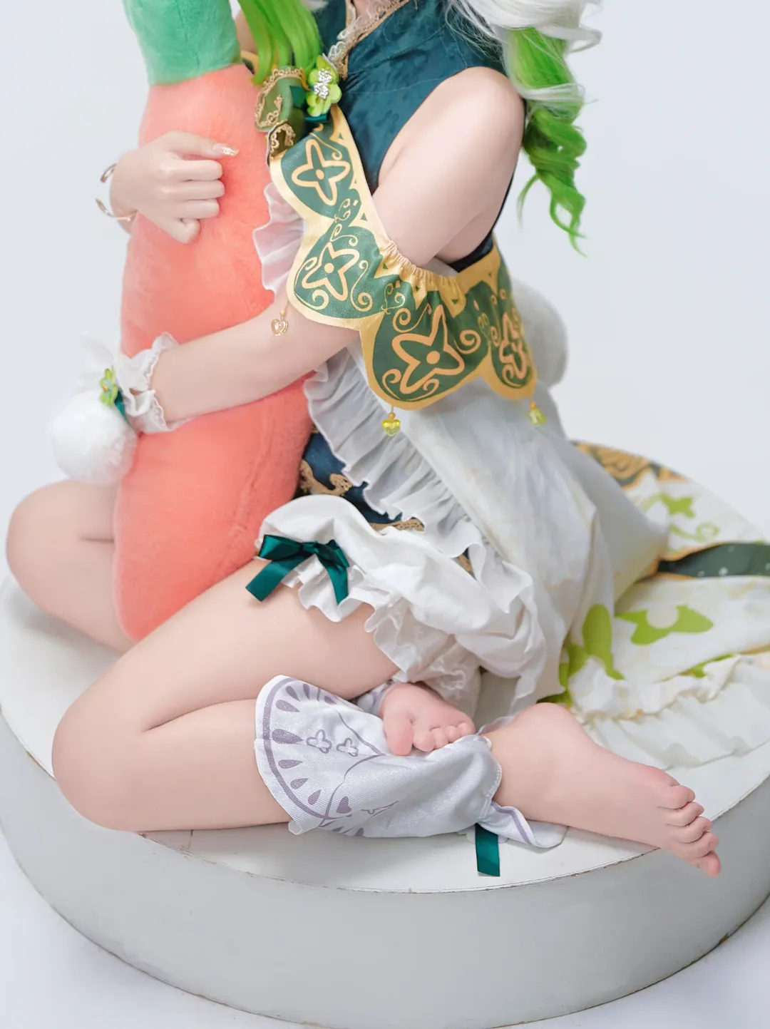 原神, 二次元撮影, ナヒーダ コスプレ, 可愛い女の子, 草神 コスプレ - 1枚目