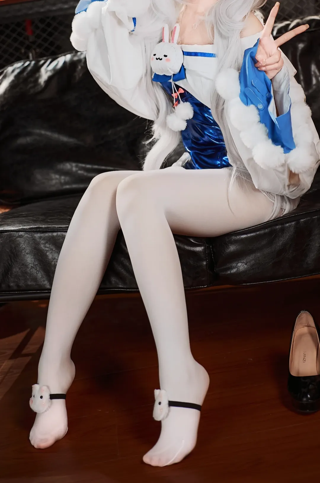 碧蓝航线, 拉菲cos, 白丝, 二次元写真, Cosplay萌妹