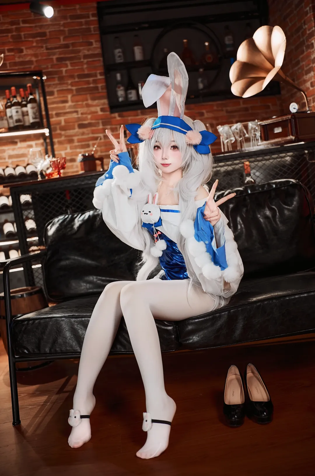 碧蓝航线, 拉菲cos, 白丝, 二次元写真, Cosplay萌妹 - 第2张