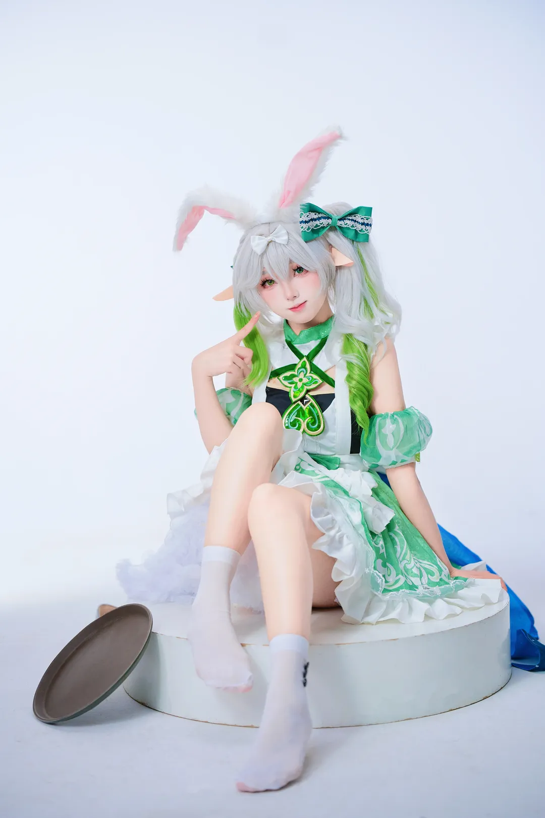 二次元, 原神, cosplay, 納西妲cos, 白絲