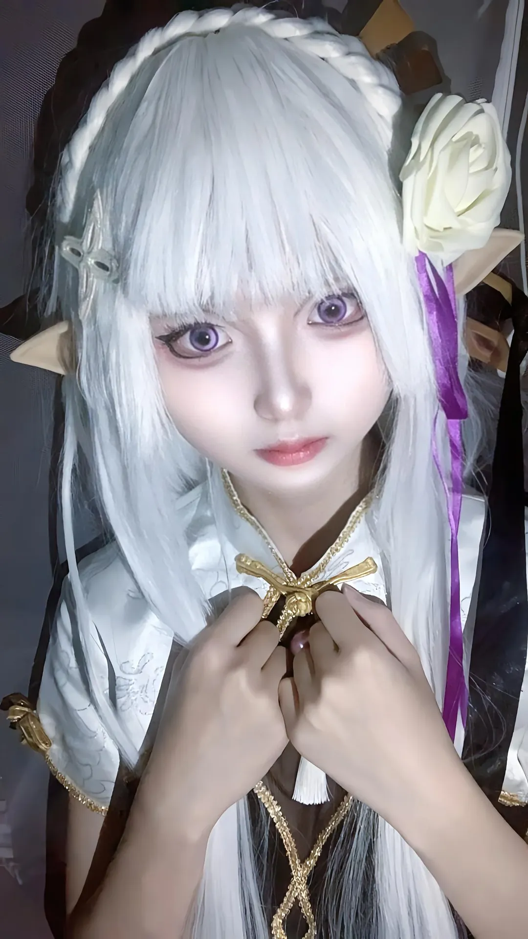 cosplay, Re:ZERO -Starting Life in Another World-, Emilia cosplay, Silver-haired elf, Emilia - Image 2