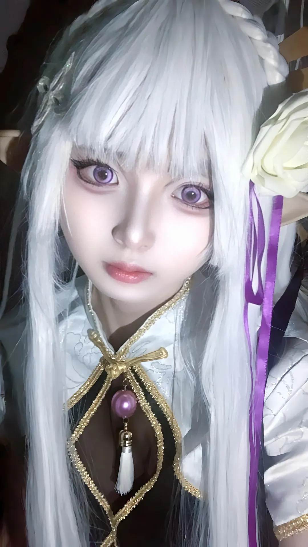cosplay, Re:ZERO -Starting Life in Another World-, Emilia cosplay, Silver-haired elf, Emilia - Image 3