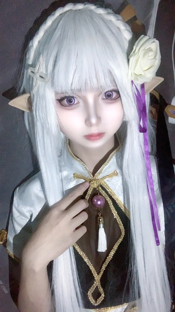cosplay, Re:ZERO -Starting Life in Another World-, Emilia cosplay, Silver-haired elf, Emilia - Image 4