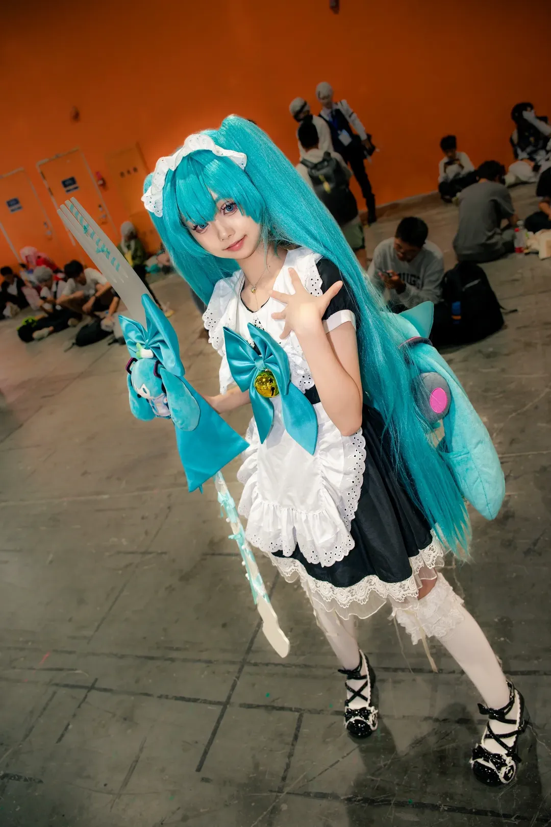 cosplay, 漫展返图, 女仆装, 白丝, 中川籽 - 第6张
