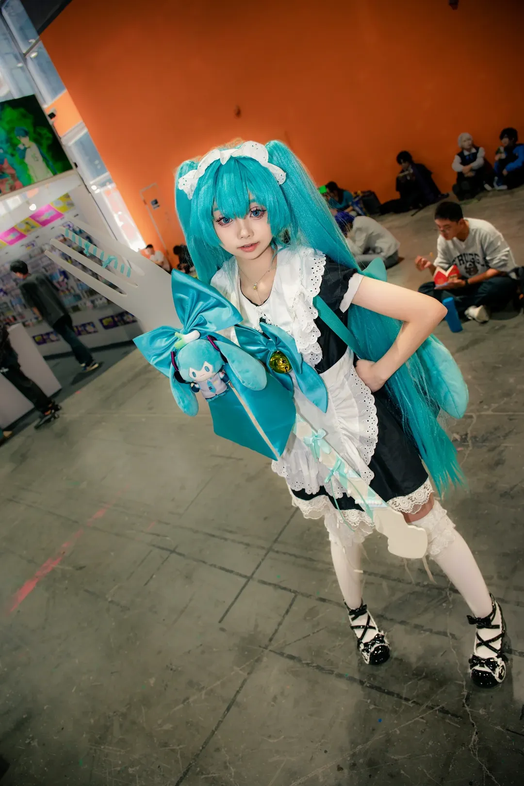 cosplay, 漫展返图, 女仆装, 白丝, 中川籽