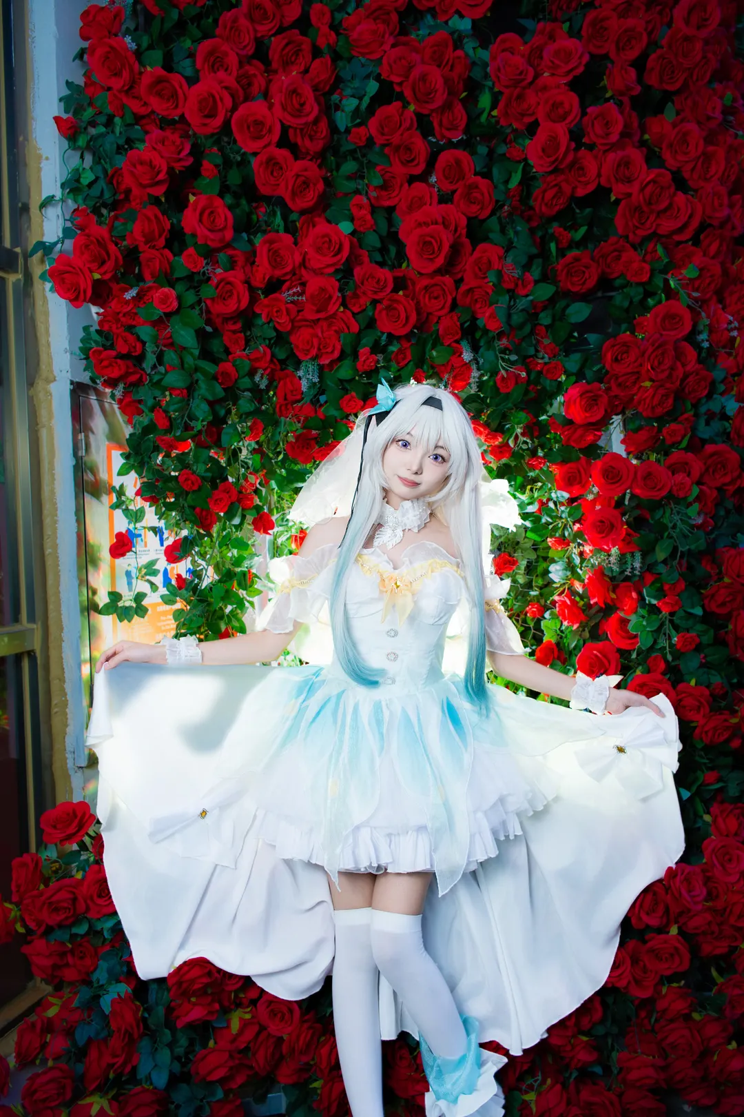 崩壞星穹鐵道, 流螢cos, 花嫁cos, 白絲, cosplay正片