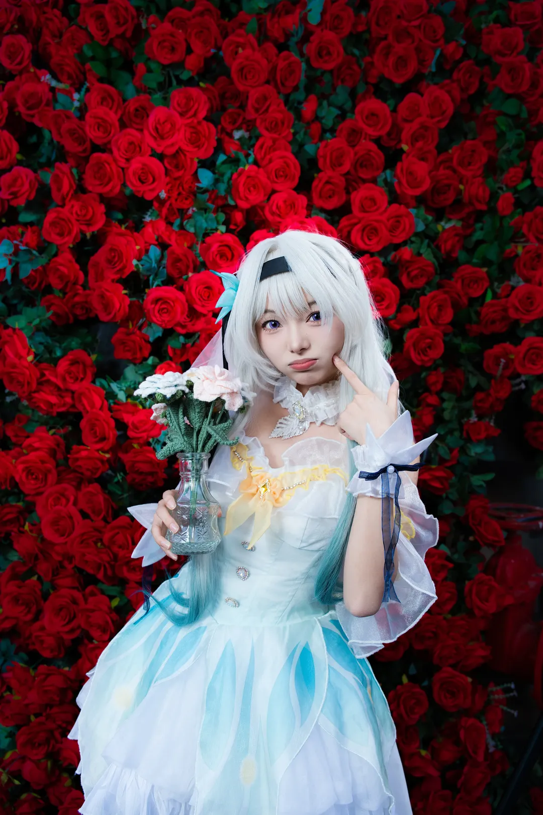 崩壞星穹鐵道, 流螢cos, 花嫁cos, 白絲, cosplay正片 - 第4張