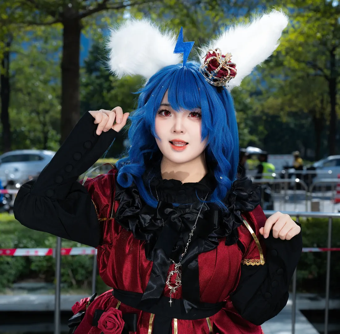 场照, 萤火虫漫展, 白丝, 22娘cos, 2233娘 - 第1张
