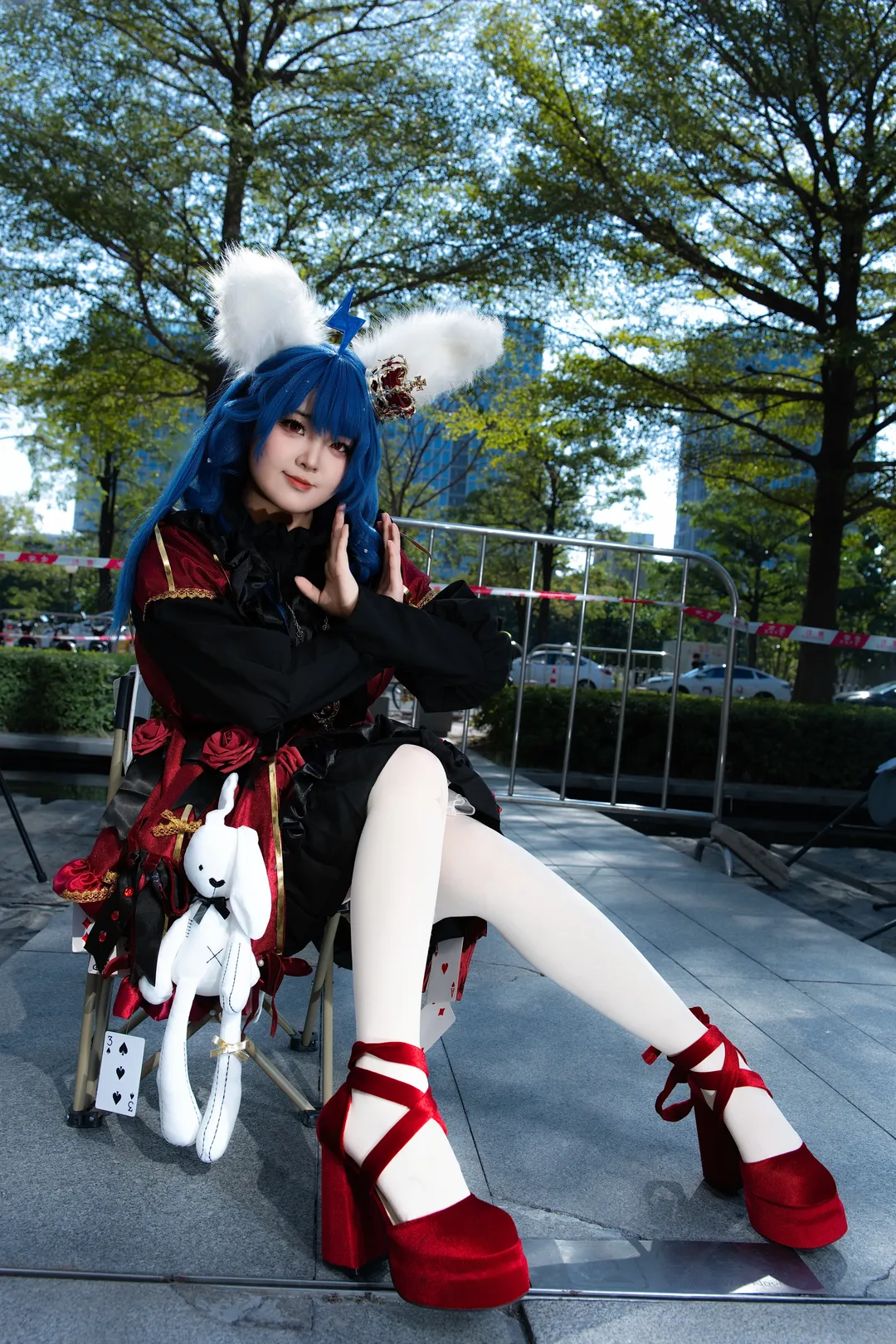 场照, 萤火虫漫展, 白丝, 22娘cos, 2233娘