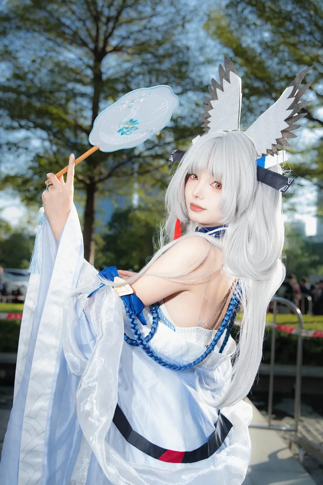 明日方舟, 白丝, 萤火虫动漫游戏嘉年华, 白面鸮cos, 抚云间 - 第1张