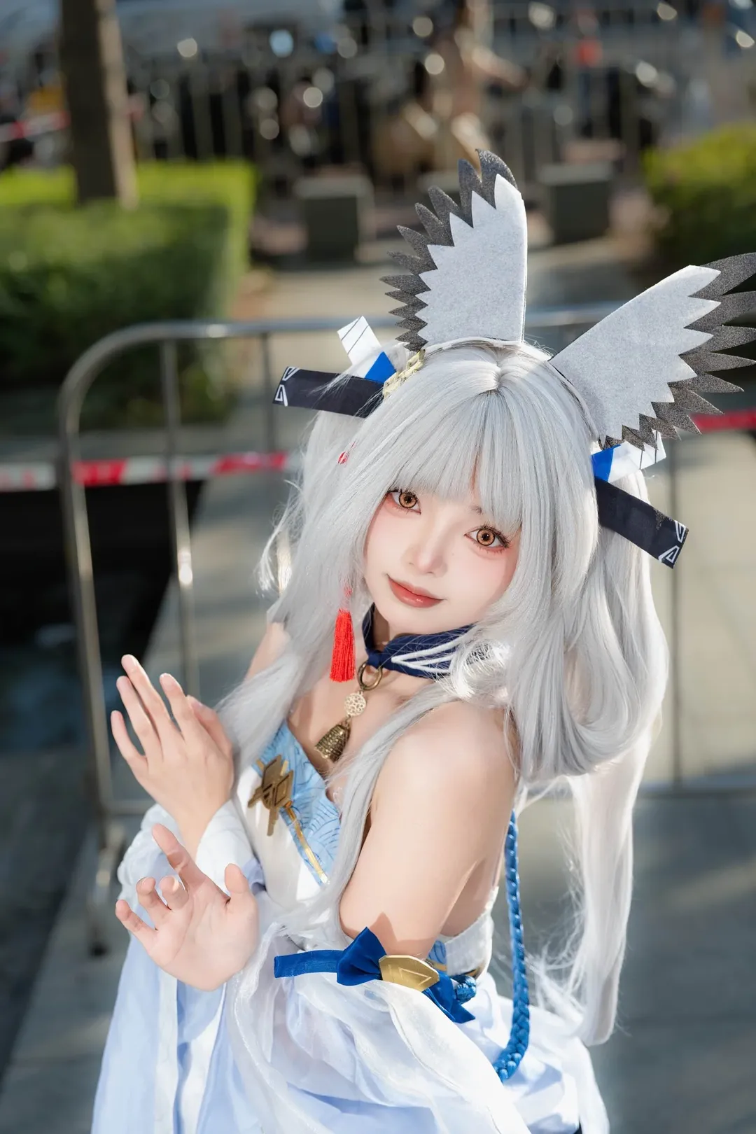 明日方舟, 白丝, 萤火虫动漫游戏嘉年华, 白面鸮cos, 抚云间 - 第7张