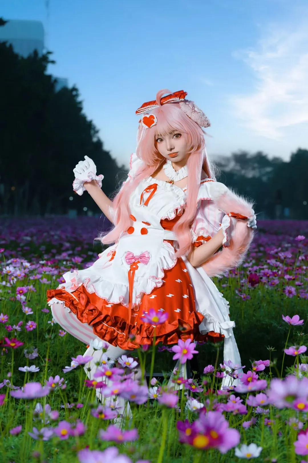 cosplay, 明日方舟, 澄闪cos, 澄闪三丽鸥, 白丝条纹 - 第1张