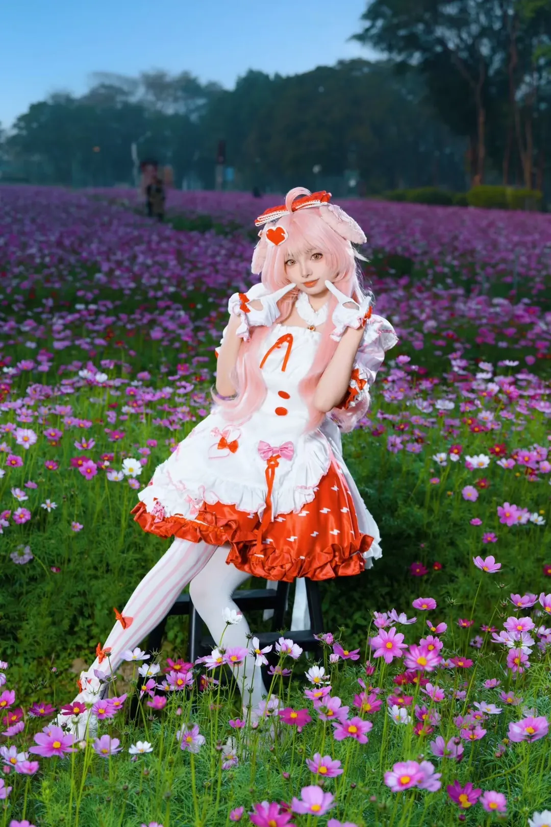cosplay, 明日方舟, 澄闪cos, 澄闪三丽鸥, 白丝条纹 - 第6张