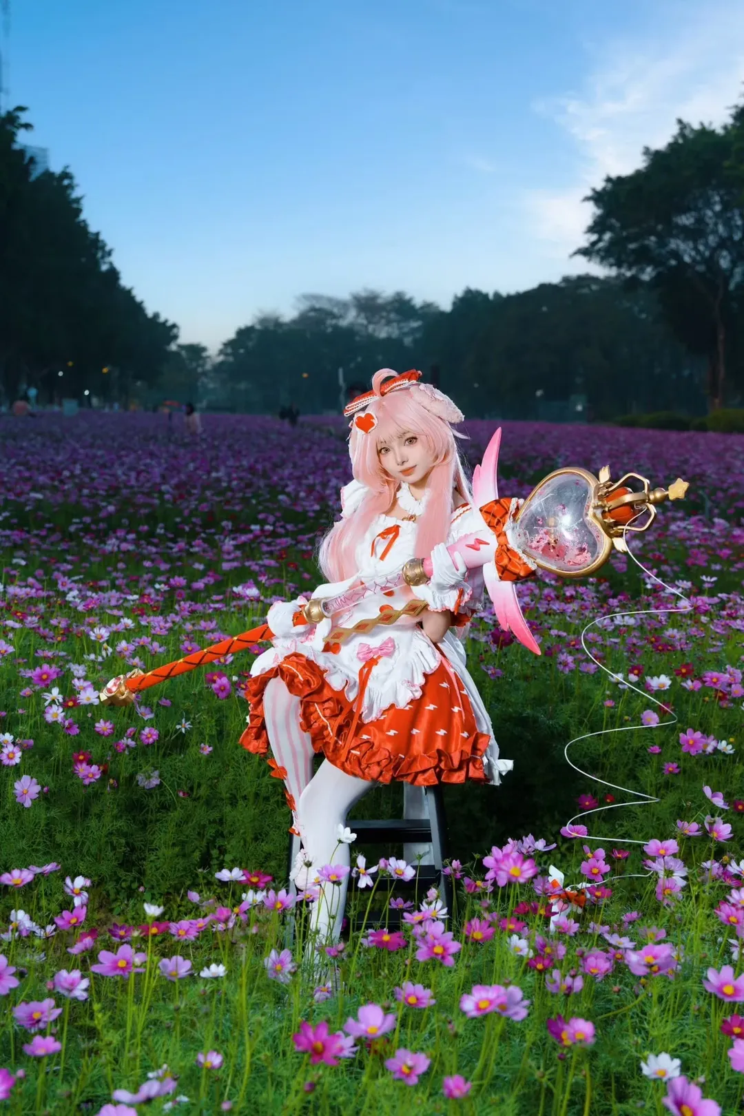cosplay, 明日方舟, 澄闪cos, 澄闪三丽鸥, 白丝条纹 - 第7张