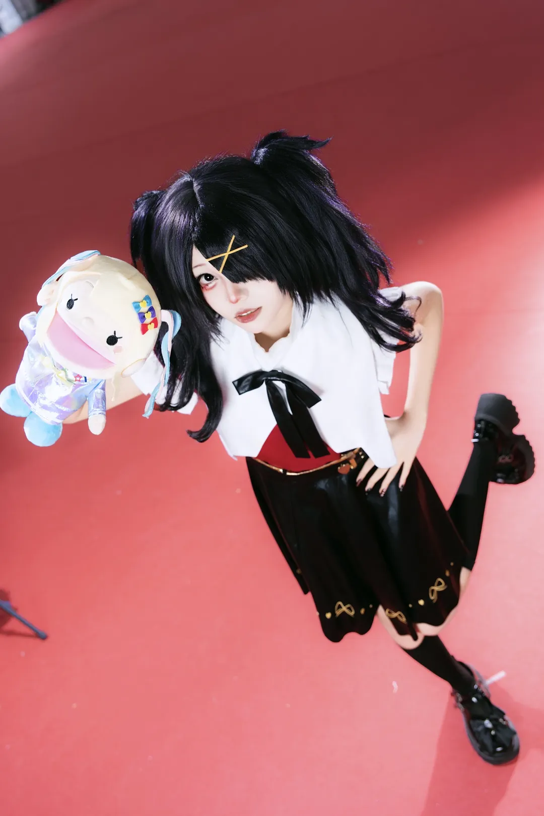 cosplay, 超天酱cos, 黑丝, 双马尾, 佛山漫展 - 第3张