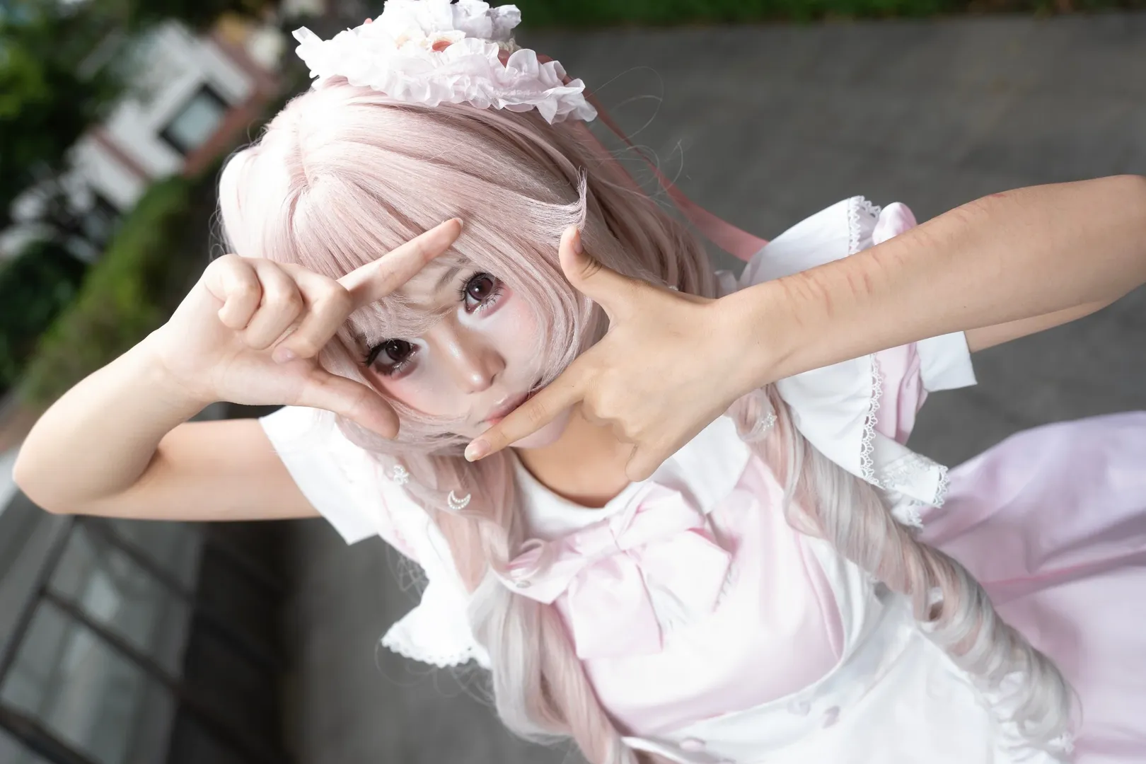 cosplay, 双马尾, 动漫星城, 粉色女仆装, 甜美穿搭 - 第3张