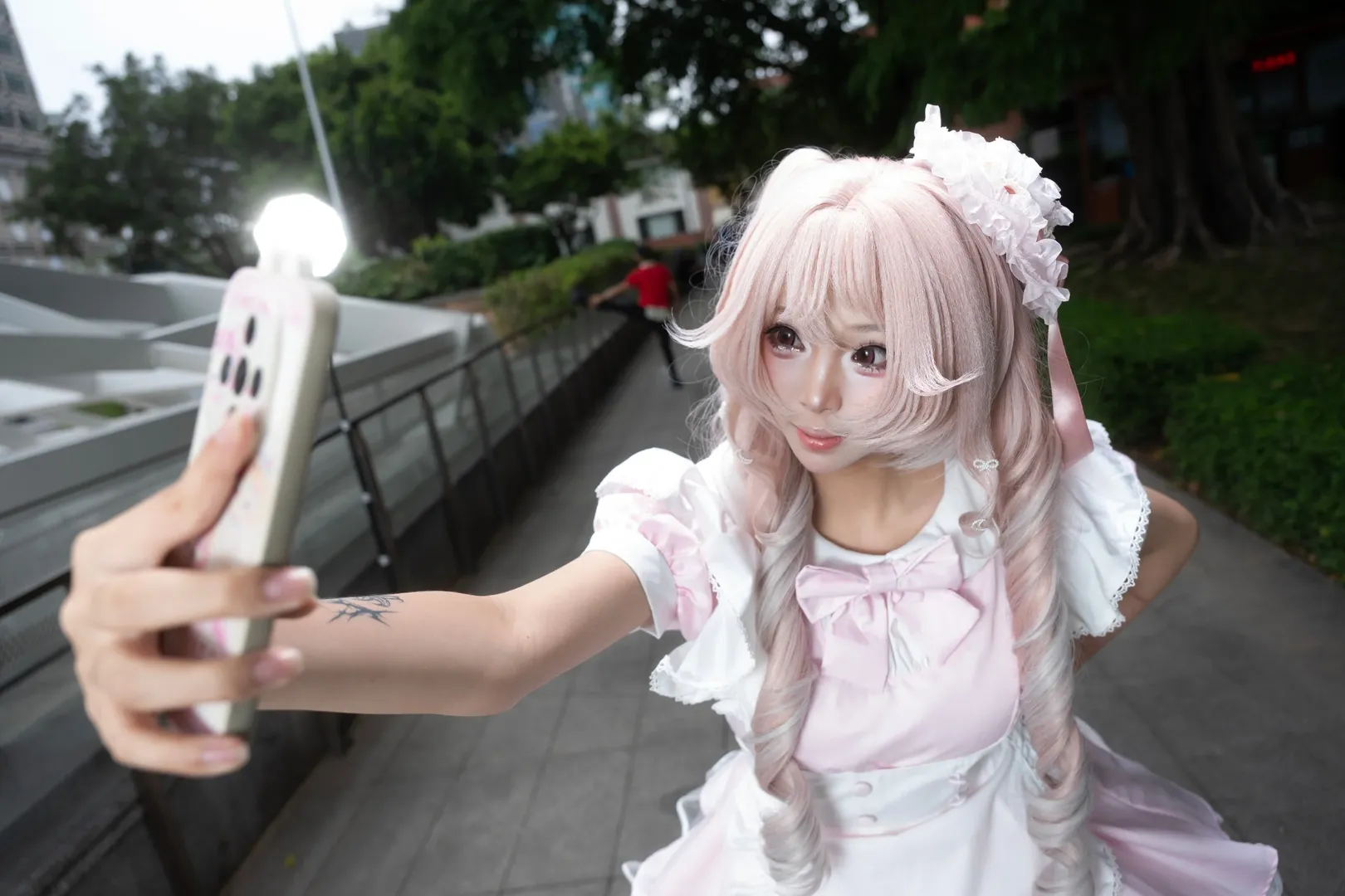 cosplay, 双马尾, 动漫星城, 粉色女仆装, 甜美穿搭 - 第6张