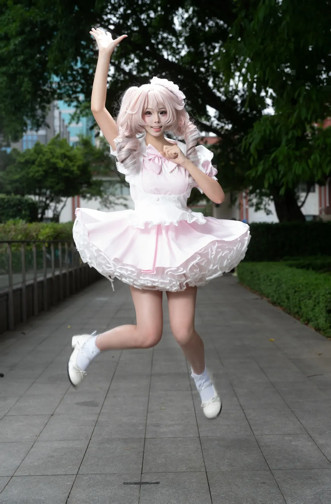 cosplay, 双马尾, 动漫星城, 粉色女仆装, 甜美穿搭 - 第7张