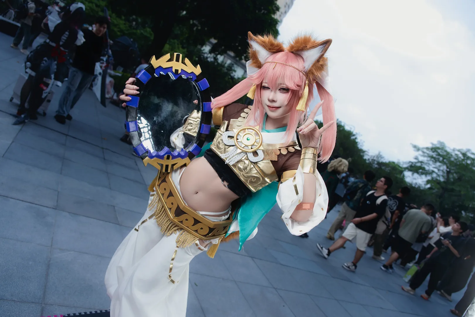 漫展返图, 萤火虫漫展, FGO, 玉藻前cos, 狐妖装扮 - 第2张