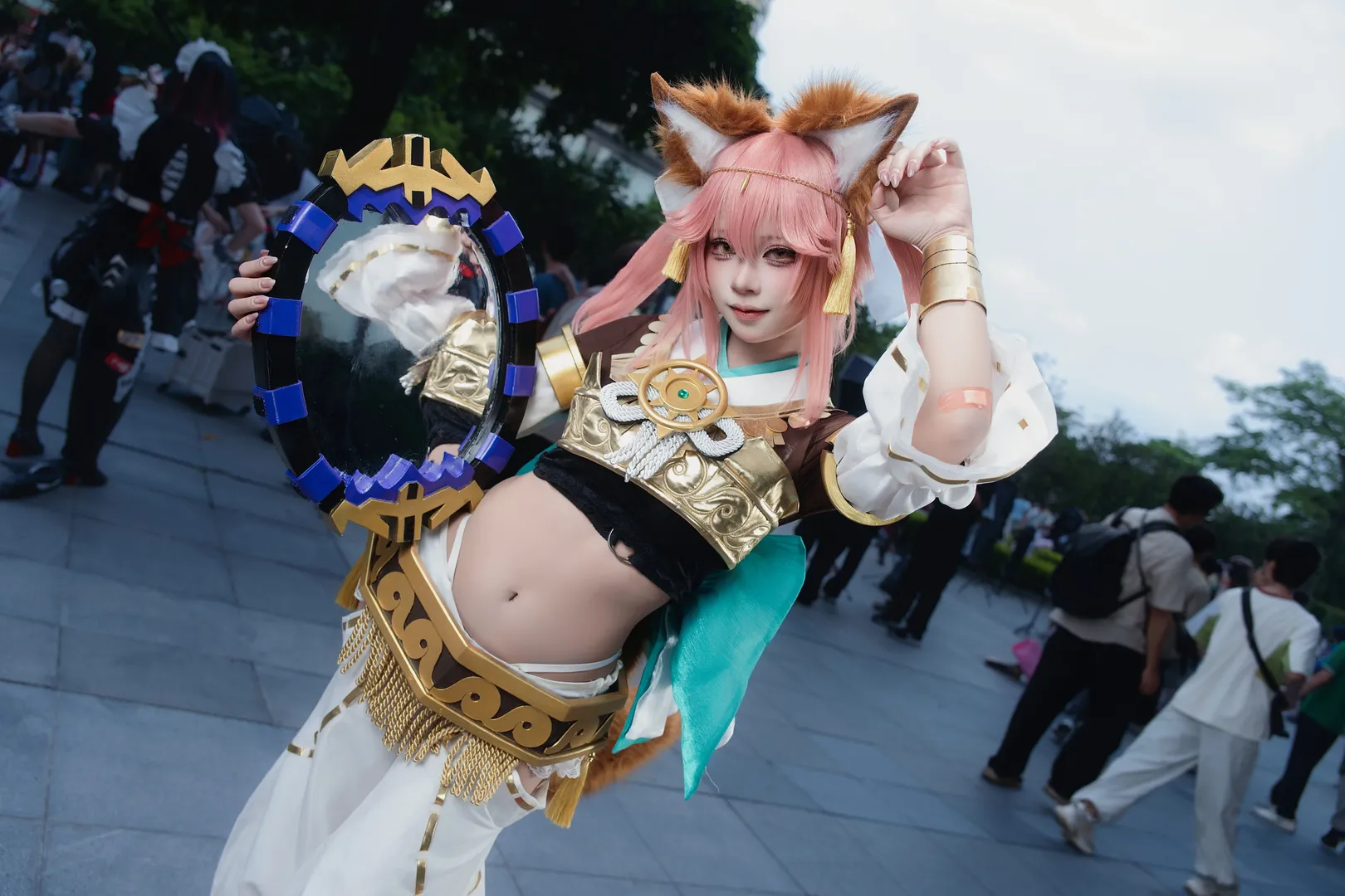 漫展返图, 萤火虫漫展, FGO, 玉藻前cos, 狐妖装扮 - 第3张