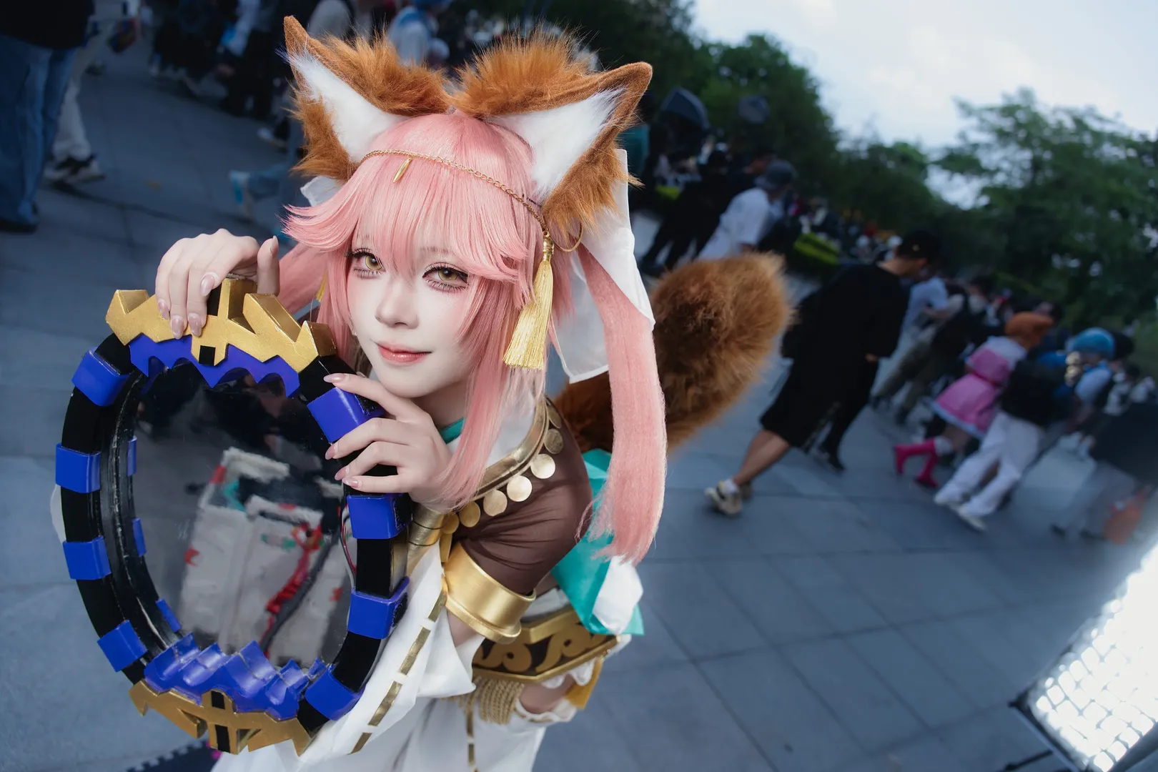 漫展返图, 萤火虫漫展, FGO, 玉藻前cos, 狐妖装扮 - 第4张