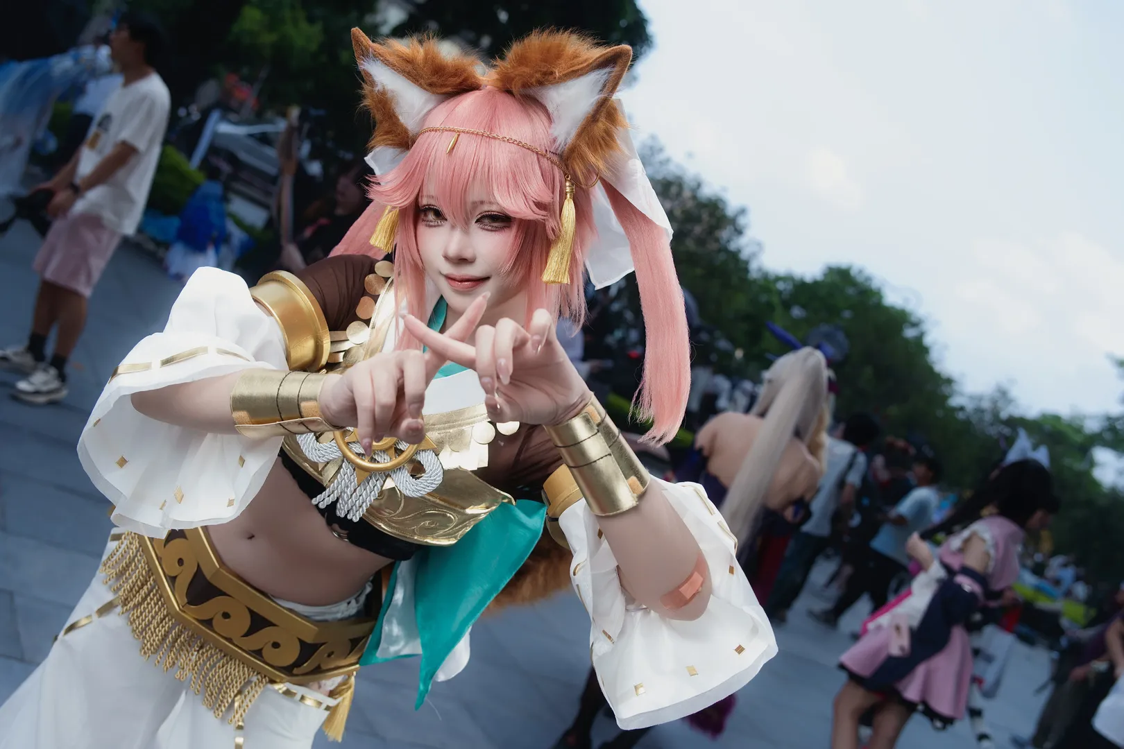 漫展返图, 萤火虫漫展, FGO, 玉藻前cos, 狐妖装扮 - 第6张