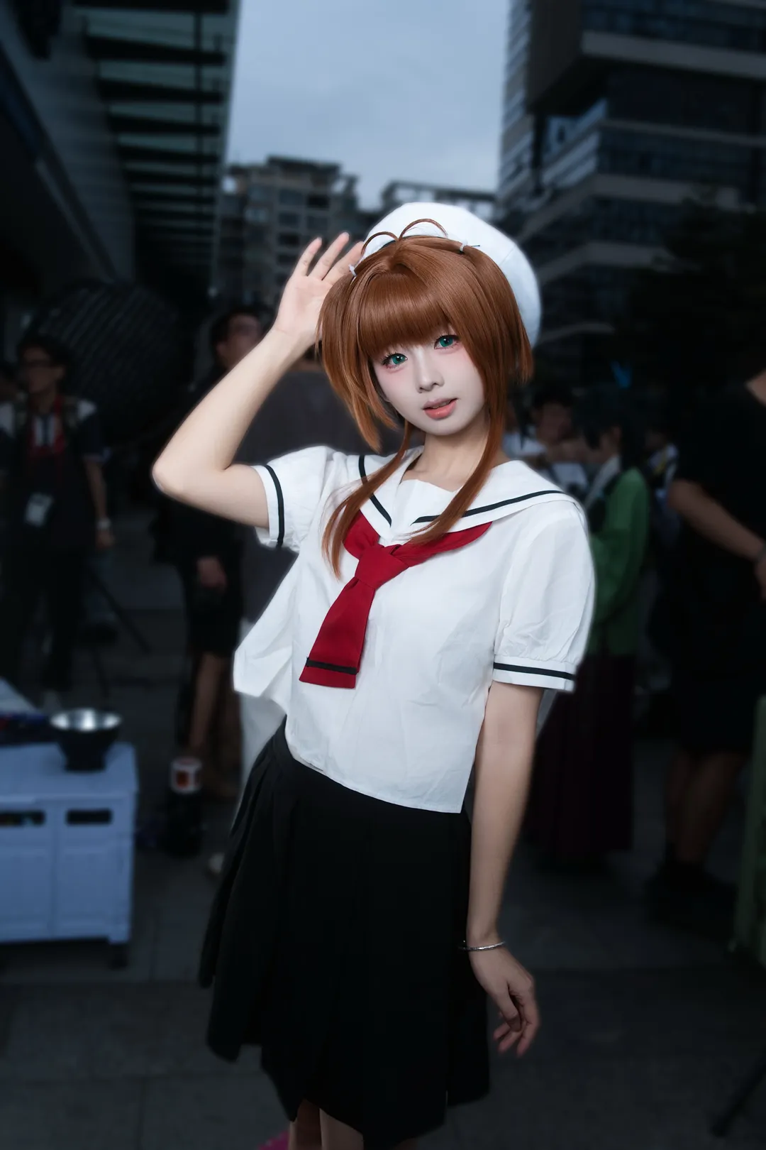 萤火虫漫展, 校服, 木之本樱cos, 魔卡少女樱, 漫展cos - 第3张