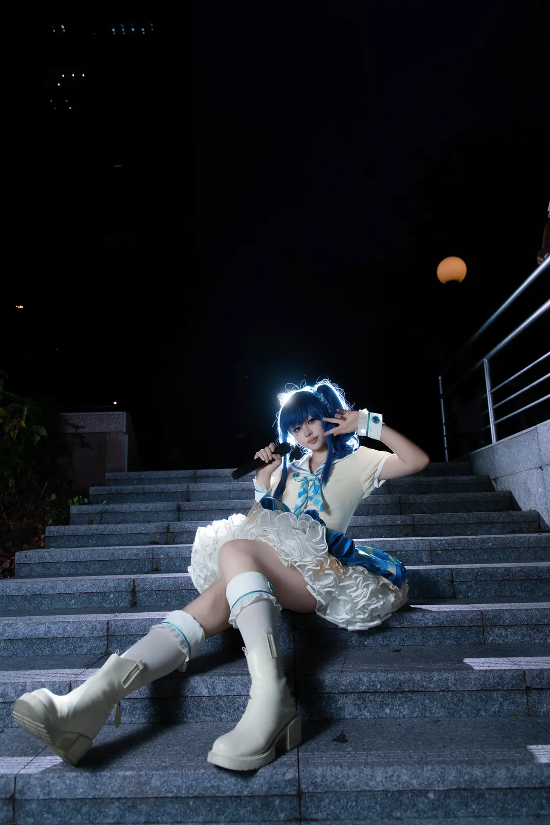 cosplay摄影, 蓝发双马尾, 广州萤火虫漫展, 偶像活动, 雾矢葵cos - 第8张