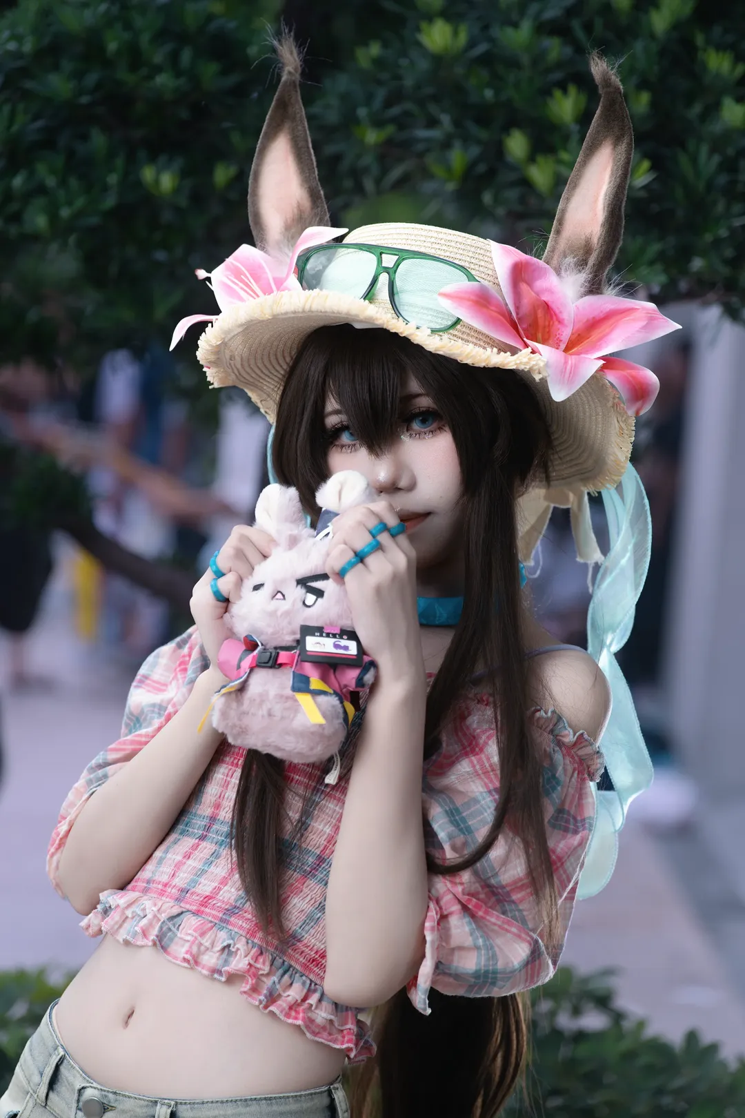 明日方舟, 阿米娅cos, cosplay摄影, 广州萤火虫漫展, 泳装阿米娅 - 第1张