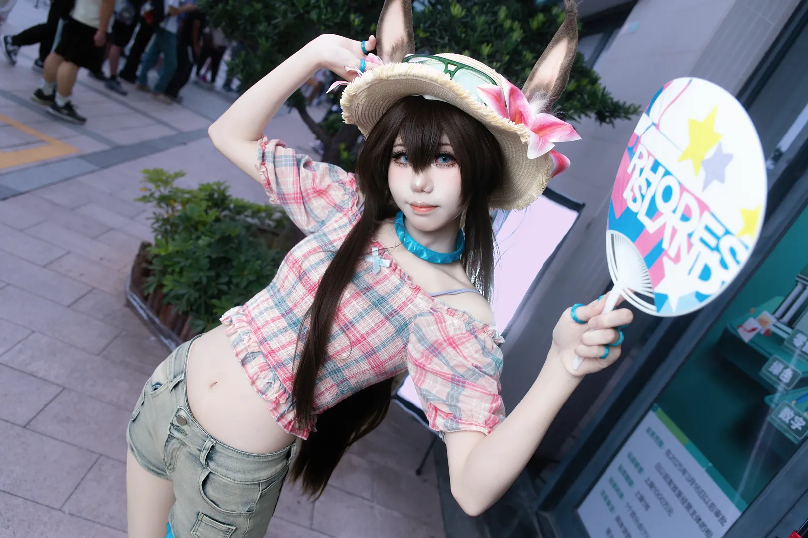 明日方舟, 阿米娅cos, cosplay摄影, 广州萤火虫漫展, 泳装阿米娅 - 第2张