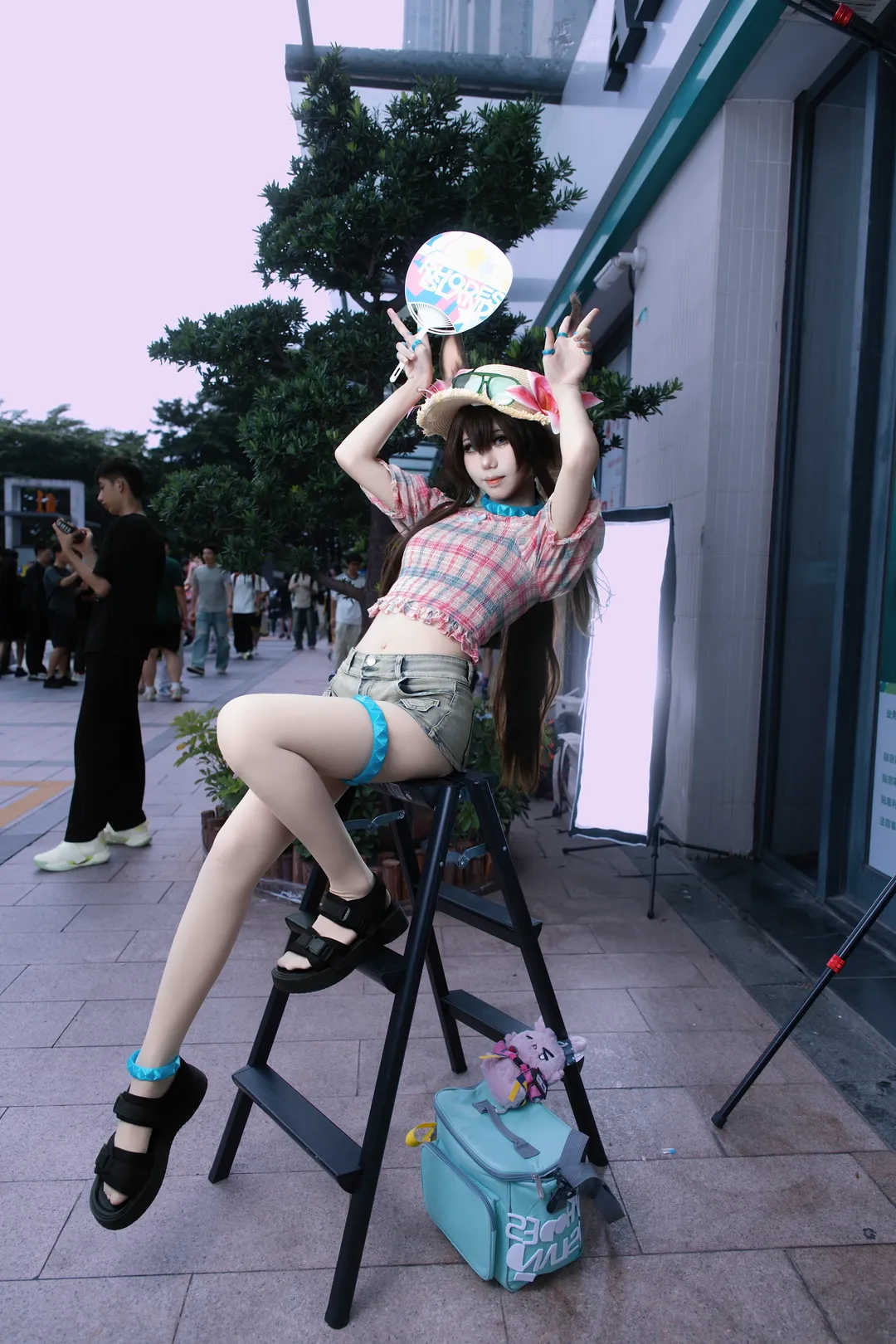 明日方舟, 阿米娅cos, cosplay摄影, 广州萤火虫漫展, 泳装阿米娅
