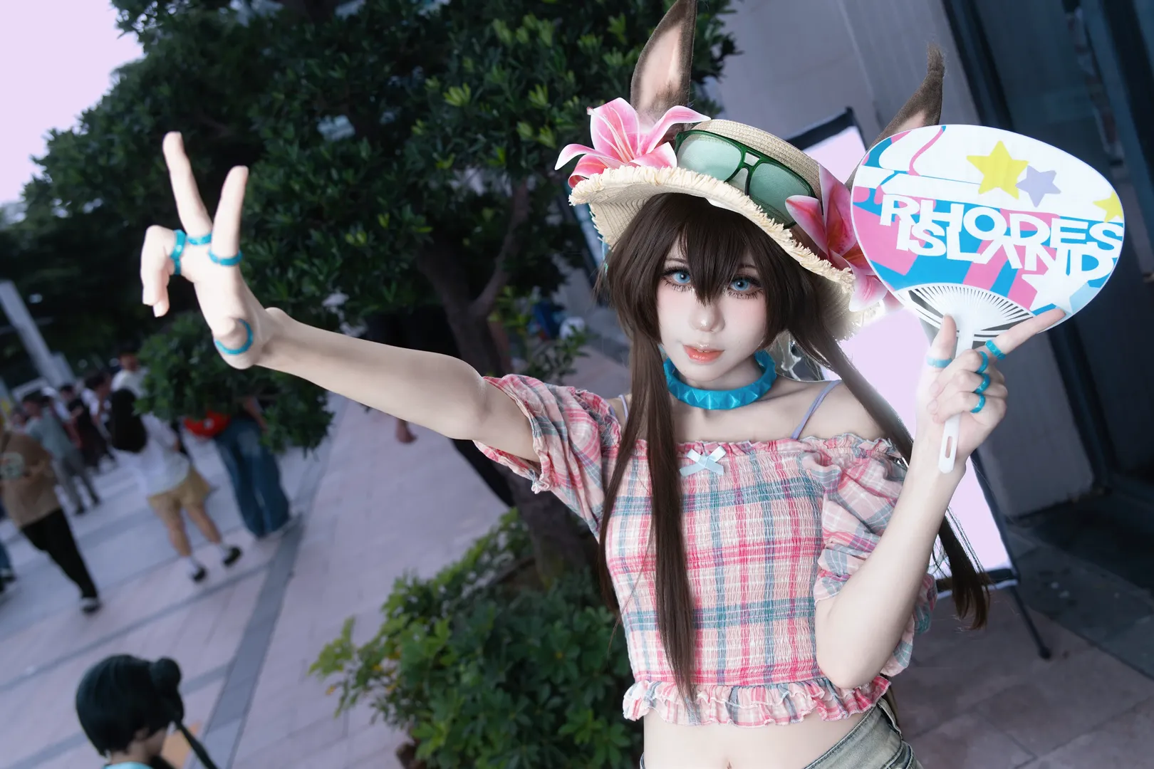 明日方舟, 阿米娅cos, cosplay摄影, 广州萤火虫漫展, 泳装阿米娅 - 第7张