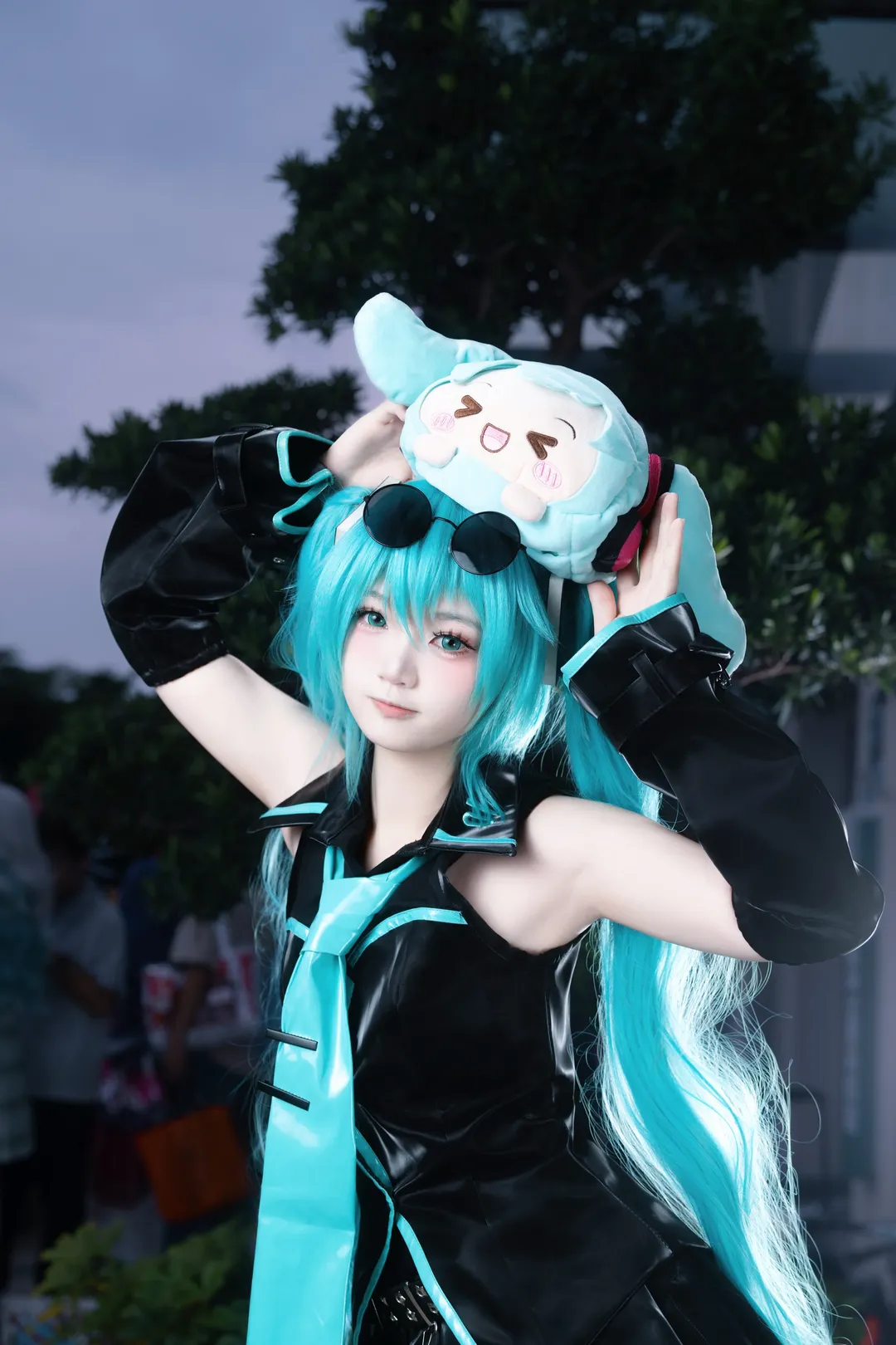 初音未来, 初音未来cos, 广州萤火虫漫展, Coser穿搭, 网袜 - 第3张